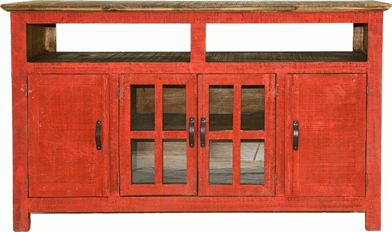 Rustic Red Tv Stand, Red Tv Stand, Painted Red Tv Stand Within Most Up To Date Rustic Red Tv Stands (Photo 11 of 20)