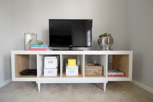 Sarah M. Dorsey Designs: Ikea Expedit Tv Stand With Birch Plywood Within Most Popular Birch Tv Stands (Photo 6 of 20)