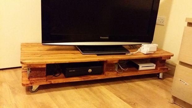 Simple Pallet Coffee/tv Table: 8 Steps (With Pictures) Pertaining To Most Recent Tv Table (View 18 of 20)