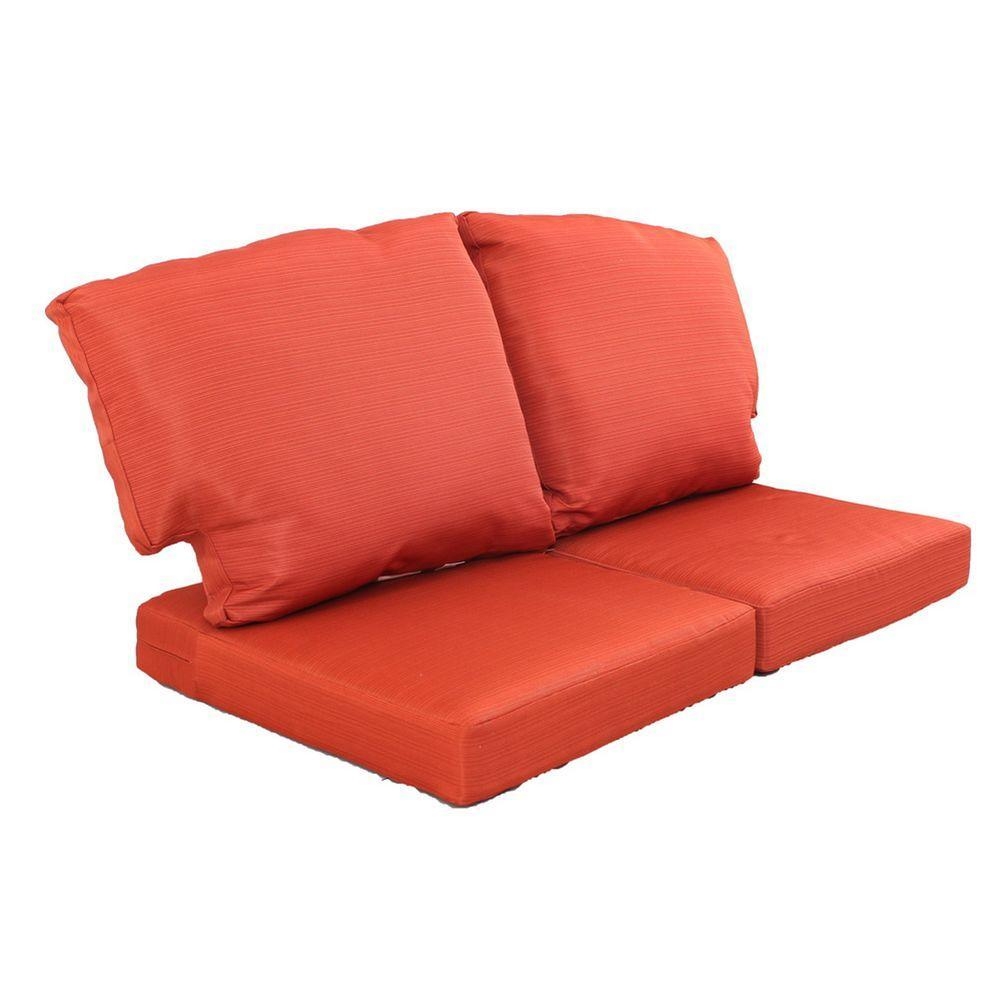 Sofa & Loveseat Cushions – Outdoor Cushions – The Home Depot Inside Sofa Cushions (Photo 1 of 21)