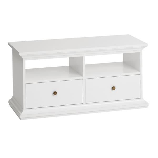 Sonoma 41 Inch White Tv Stand – Free Shipping Today – Overstock Inside Most Current White Tv Stands (View 8 of 20)