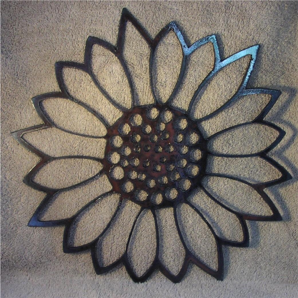 Sunflower Metal Art Throughout Metal Sunflower Wall Art (Photo 1 of 20)