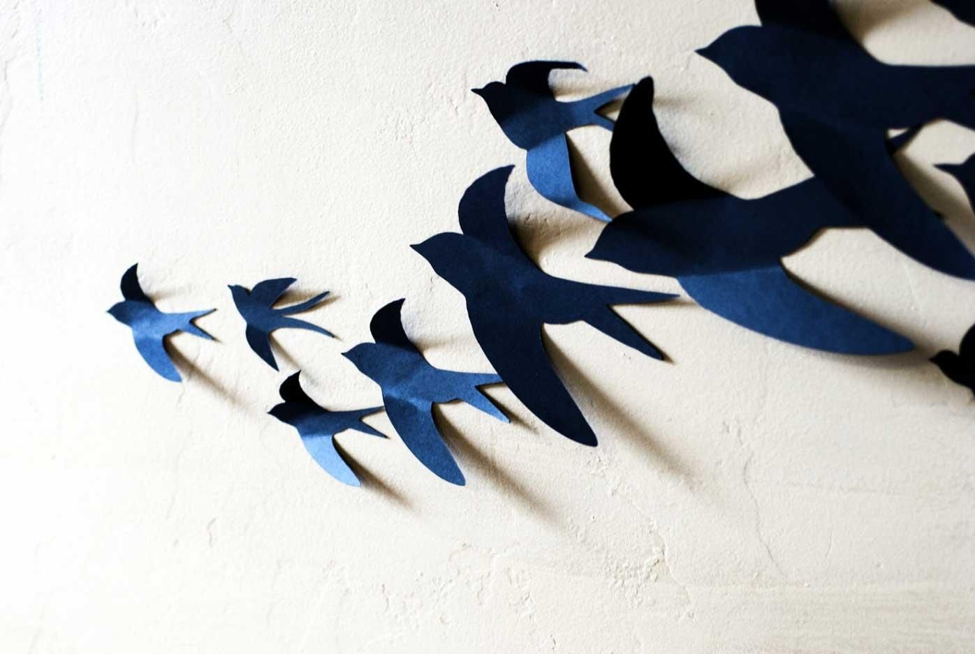 Superb Birds On Wire Canvas Wall Art D Birds Wall Art Three Flying Intended For Metal Wall Art Birds In Flight (Photo 10 of 20)