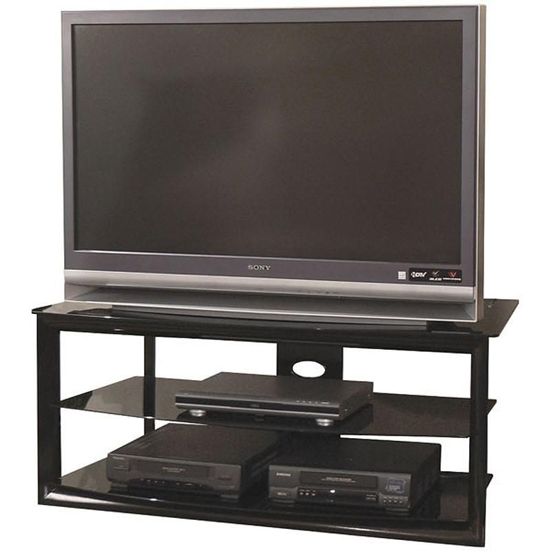 Tech Craft Bernini Black Glass Corner Tv Stand For 38 48 Inch With Most Recently Released Tv Stands 38 Inches Wide (Photo 3398 of 7825)