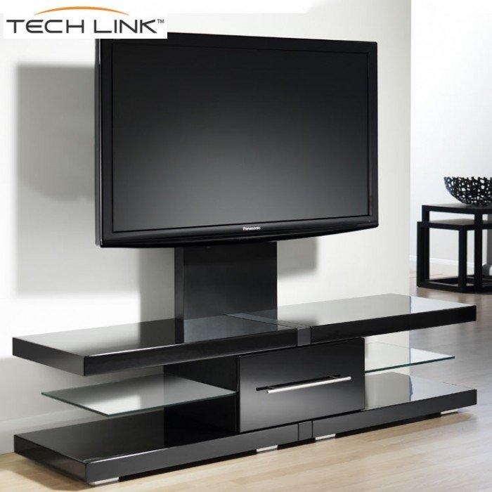 Techlink Ec130tvb Echo Tv Piano Gloss Black Cantilever Tv Stand Regarding Best And Newest Techlink Tv Stands Sale (Photo 1 of 20)