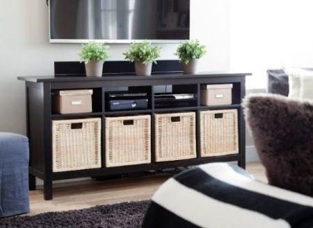 Top Tv Stands Bedroom Tv Stand Ideas High For Black Shelf Basket Inside 2018 Tv Stands With Baskets (Photo 4203 of 7825)