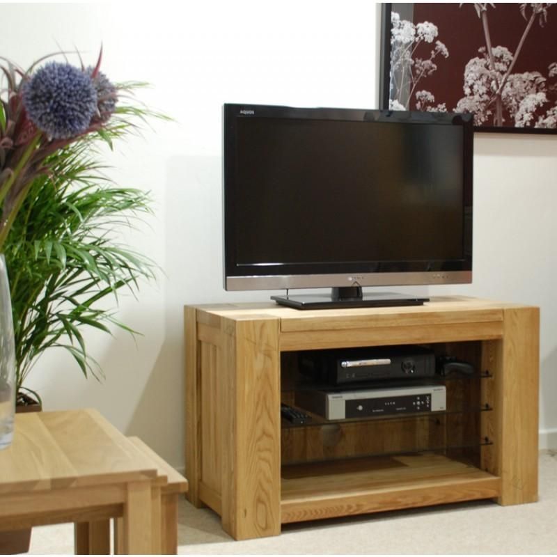 Trend Solid Oak Small Open Tv Plasma Unit | Furniture4yourhome Throughout 2017 Small Oak Tv Cabinets (Photo 5420 of 7825)