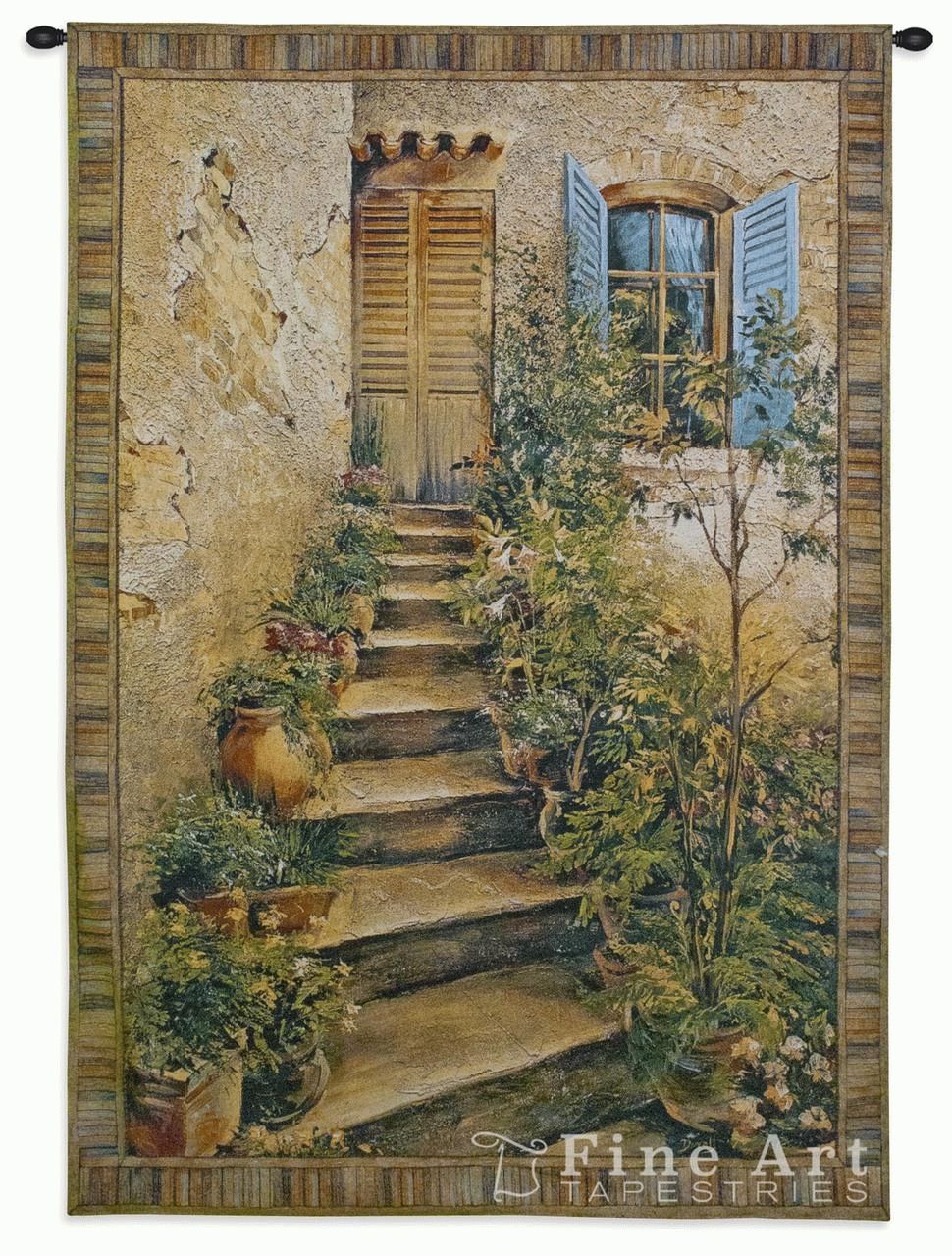 Tuscan Villa Ii Tapestry Wall Hanging – Italian Countryside Pertaining To Italian Countryside Wall Art (View 11 of 20)