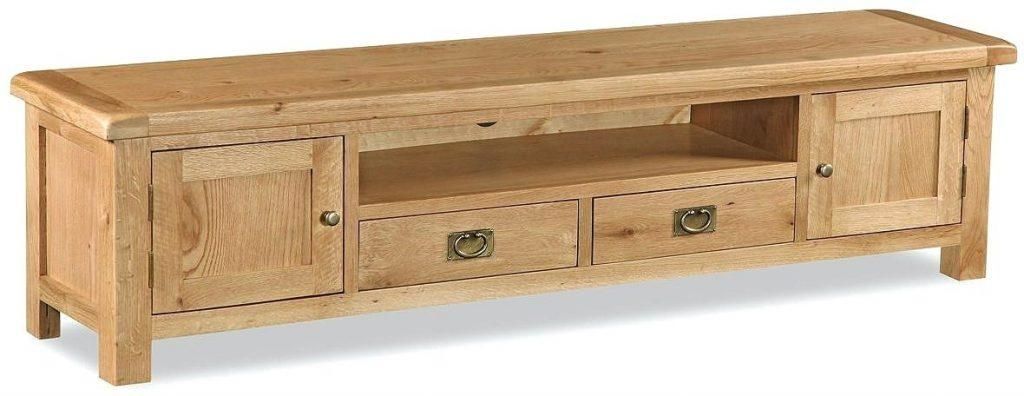 Tv Stand ~ Furniture Reclaimed Wood Media Console Tv Stand Having Intended For Most Popular Long Low Tv Cabinets (View 18 of 20)