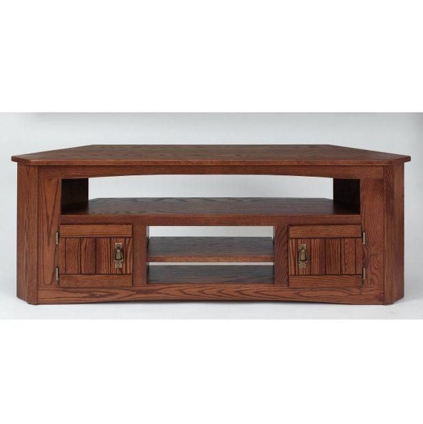 Tv Stand : Superb Galway Natural Solid Oak Corner Tv Cabinet With Regard To Most Popular Small Oak Corner Tv Stands (Photo 4716 of 7825)