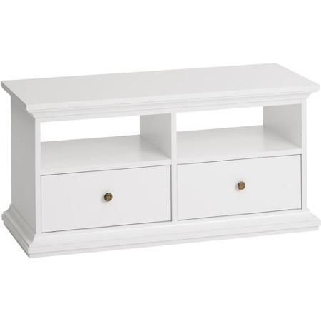 Tvilum Maison Park White Tv Stand For Tvs Up To 40 In. – 551873581 Intended For 2018 Small White Tv Stands (Photo 11 of 20)