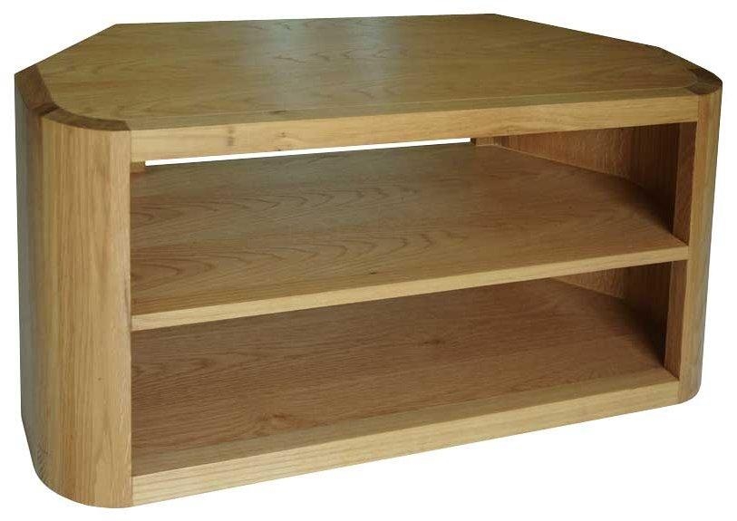 Ultimum Durham Oak Ud43 Corner Tv Stand With Newest Corner Oak Tv Stands (Photo 1 of 20)