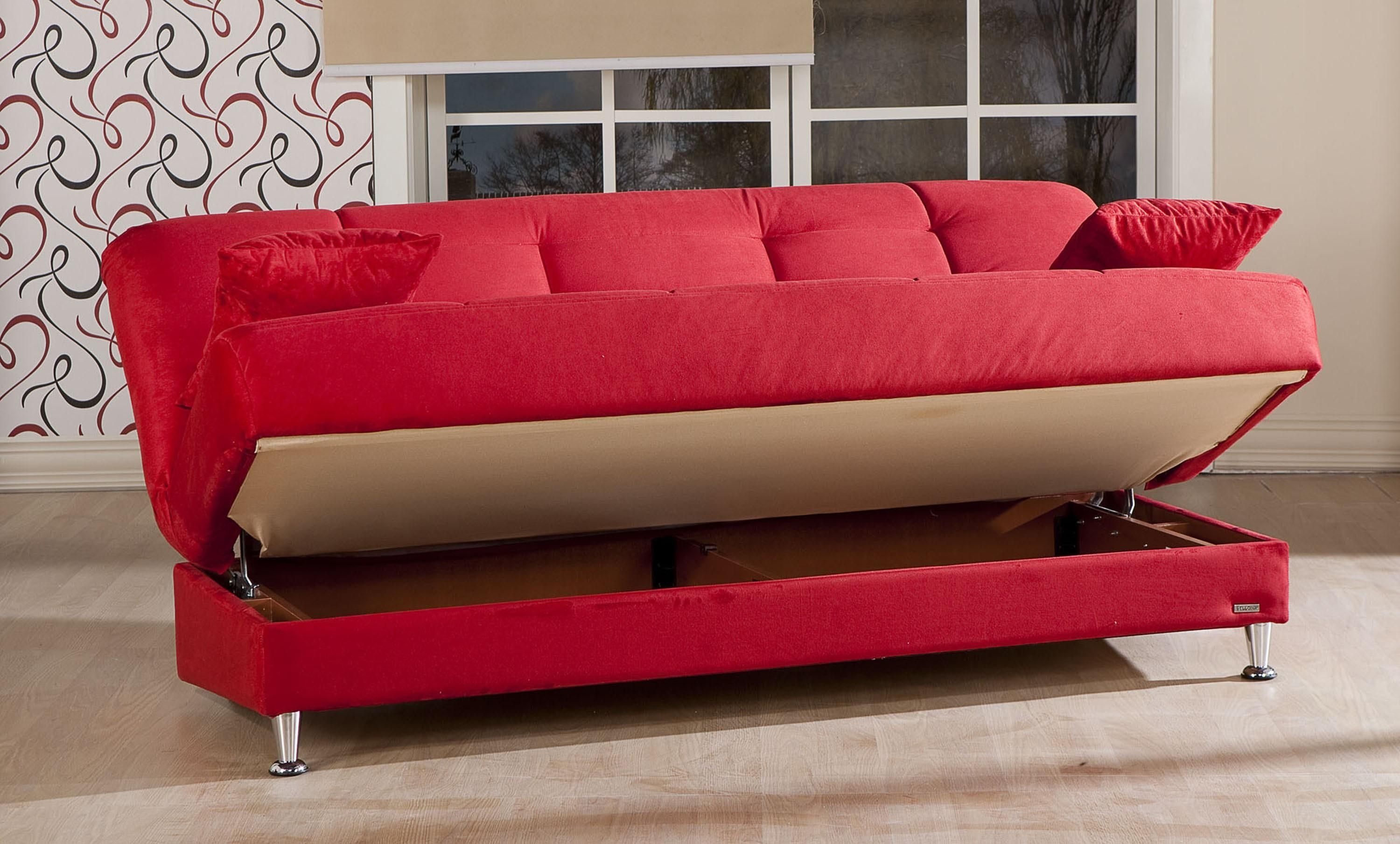 Vegas Sofa Bed With Storage With Regard To Storage Sofa Beds (View 9 of 20)