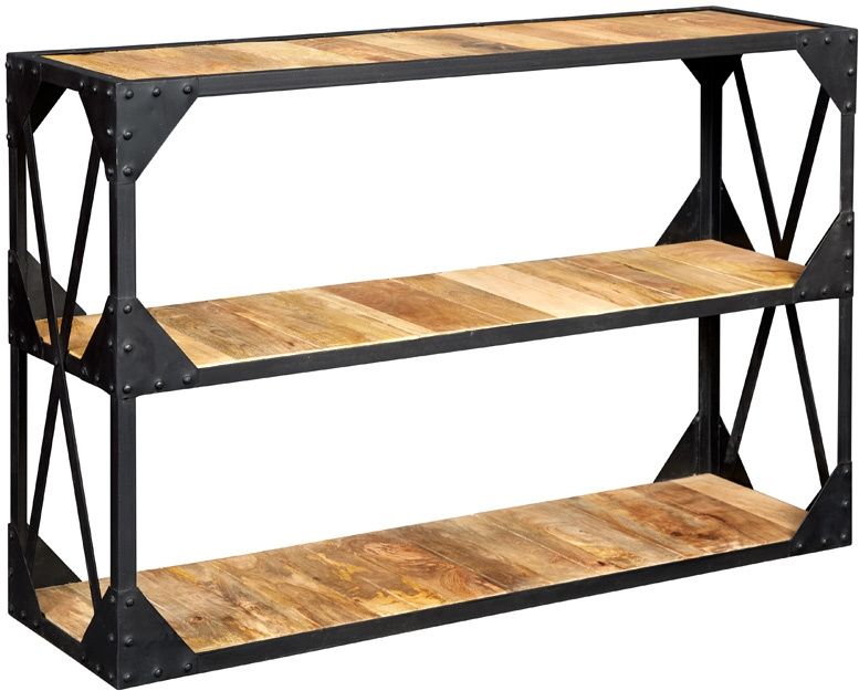 Vintage Industrial Metal And Wood Tv Stand Console Table | Tv In Most Recent Metal And Wood Tv Stands (View 11 of 20)