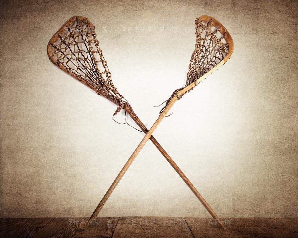 Vintage Lacrosse Sticks Crossed Photo Print Lacrosse Prints Throughout Lacrosse Wall Art (Photo 8 of 20)