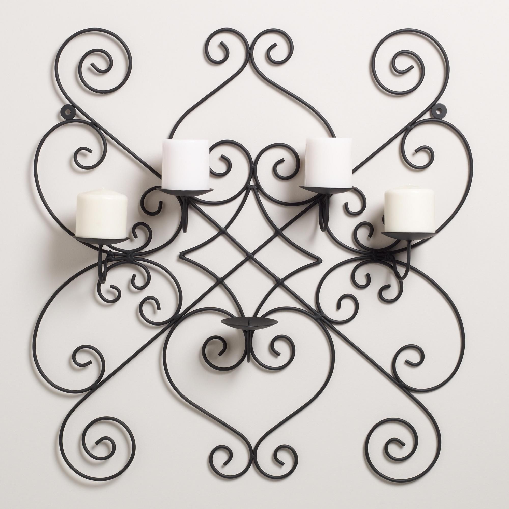 Wall Ideas: Candle Wall Decor Photo. Circle Candle Holder Wall Inside Metal Wall Art With Candles (Photo 19 of 20)