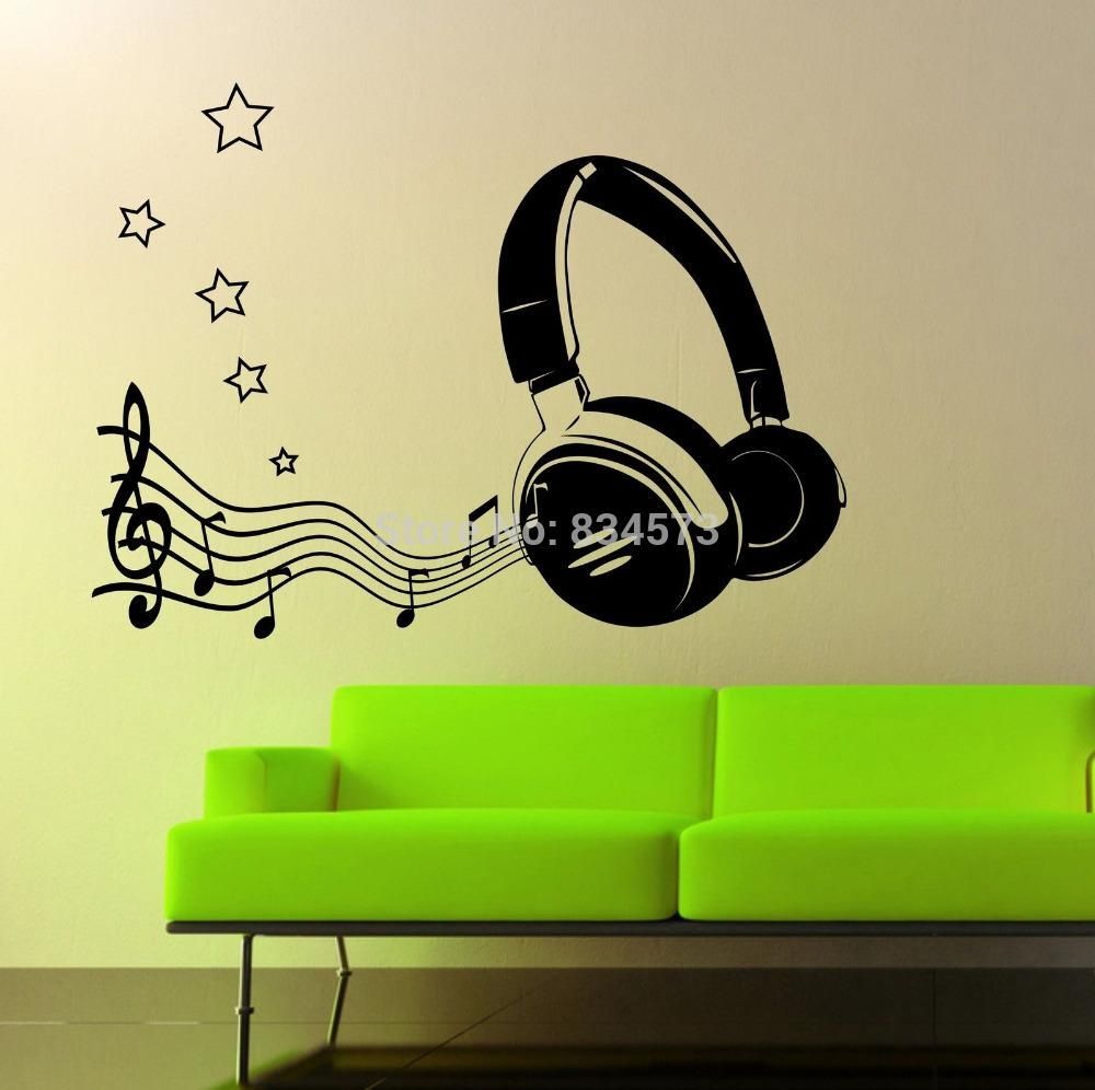 Wall. Music Note Wall Art | Lansikeji Pertaining To Music Notes Wall Art Decals (Photo 3 of 20)