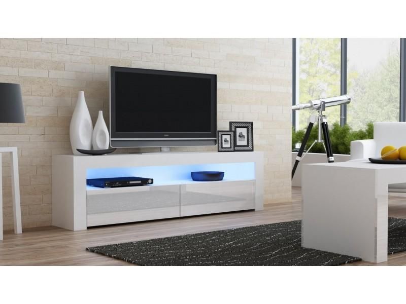 White Gloss Tv Stand – Milano 157 – Concept Muebles Regarding Most Recent Classic Tv Stands (View 9 of 20)
