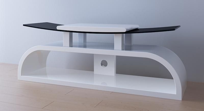 White Gloss Tv Stand – Television Stand – Wood Tv Stand In Most Recently Released Corner Tv Unit White Gloss (Photo 18 of 20)