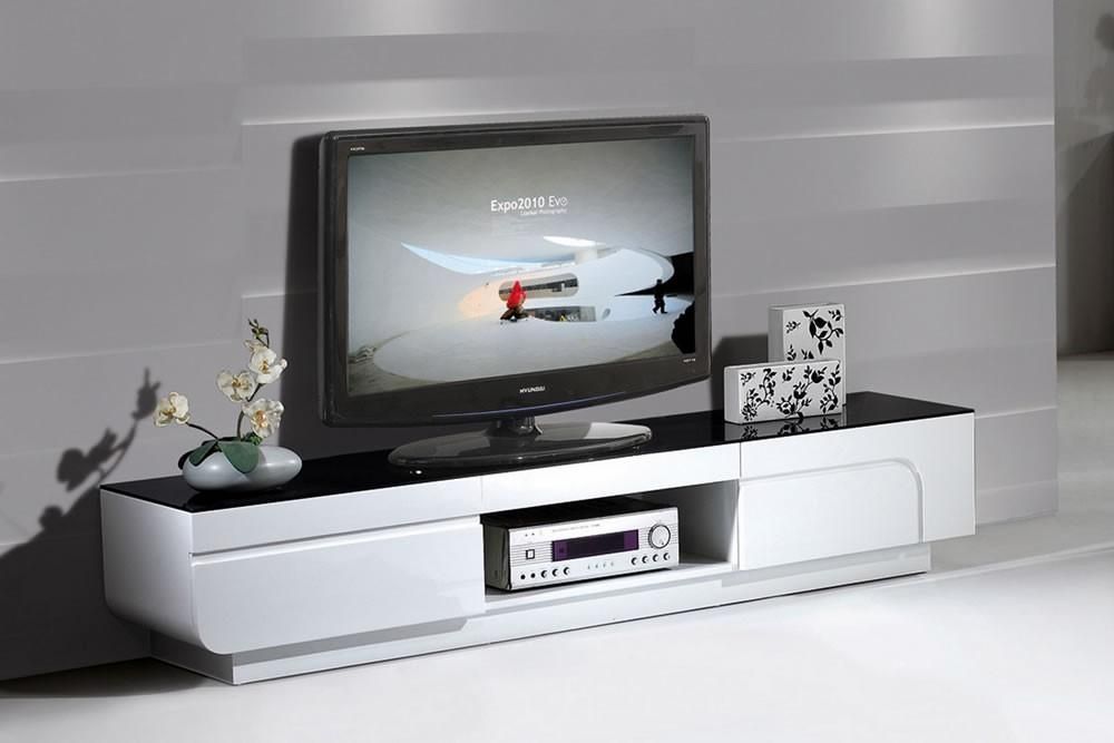 White Modern Furniture, High Gloss White Desk White Gloss Regarding Best And Newest White High Gloss Tv Unit (View 17 of 20)