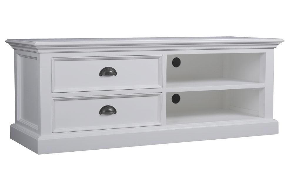 Whitehaven Tv Unit In White – Beyond Stores Pertaining To Newest White Painted Tv Cabinets (Photo 8 of 20)