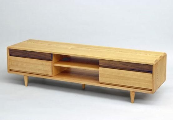 Wood Gallery Itsuki | Rakuten Global Market: Tv Units Tv Sideboard Intended For Most Recently Released Tv Stands With Rounded Corners (Photo 5107 of 7825)