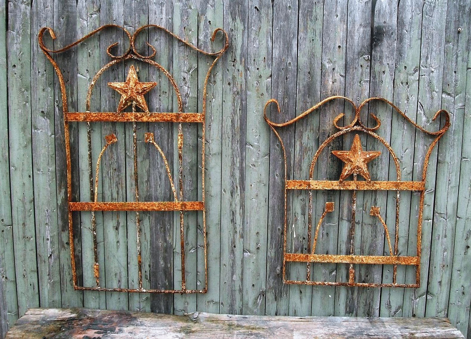 Wrought Iron Wall Decor Intended For Wood And Iron Wall Art (View 17 of 20)