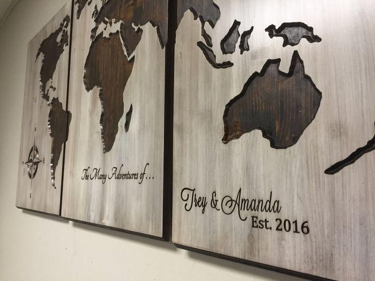 46 Best Art Images On Pinterest | World Maps, Barn Wood And Map Inside Custom Map Wall Art (View 10 of 20)