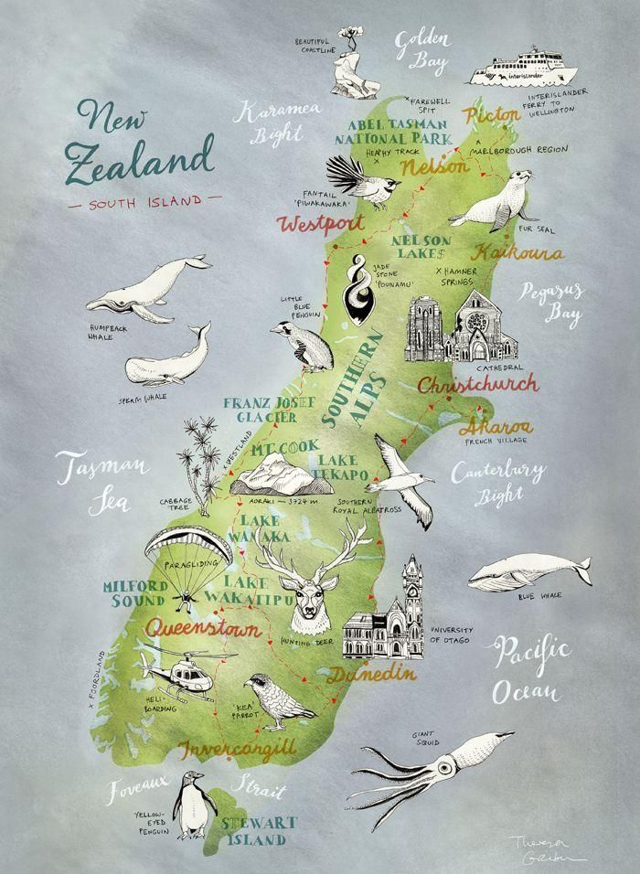Best 25+ Map Of New Zealand Ideas On Pinterest | New Zealand Within New Zealand Map Wall Art (View 9 of 20)