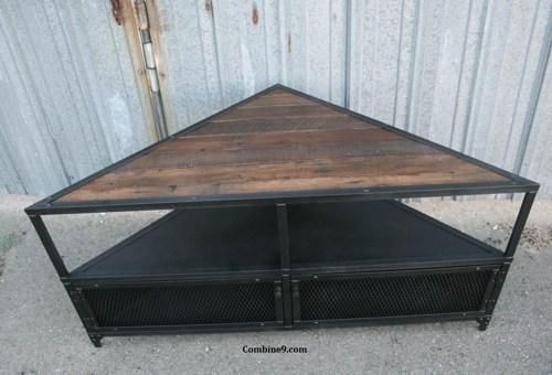 Corner Unit/tv Stand. Vintage/modern Industrial. Mid Century Within Preferred Industrial Corner Tv Stands (Photo 5924 of 7825)