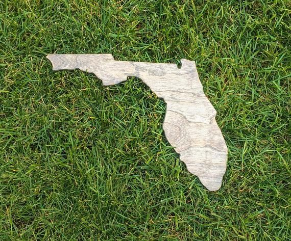 Florida Wall Art Wooden Florida Map Rustic Florida Decor Regarding Florida Map Wall Art (View 16 of 20)