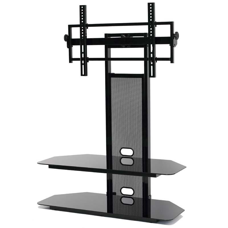 Most Popular 65 Inch Tv Stands With Integrated Mount Throughout Currently Editing: Transdeco Black Glass Tv Stand With Integrated (Photo 5987 of 7825)