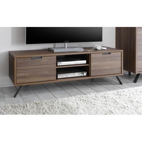 Parma Dark Walnut Tv Stand – Tv Stands – Sena Home Furniture In Latest Walnut Tv Cabinets With Doors (Photo 5751 of 7825)