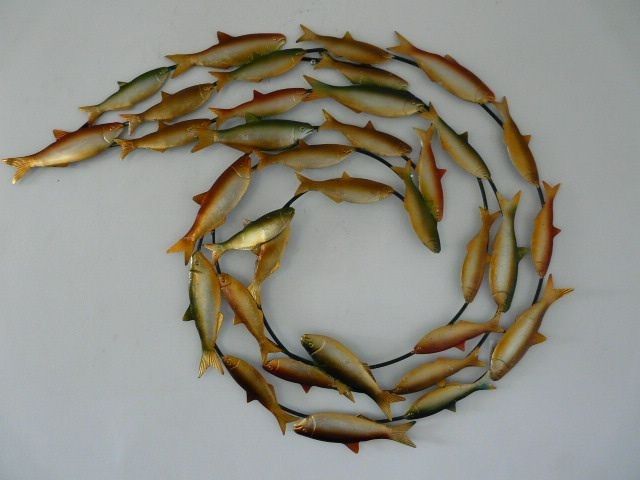 38 Best Metal Fish Art Images On Pinterest | Fish Art, Metal Fish Inside Abstract Metal Fish Wall Art (Photo 2 of 15)