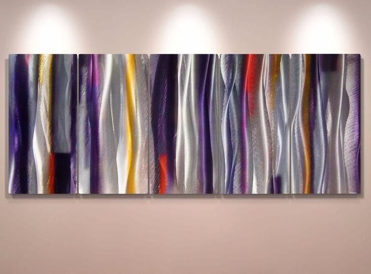 60 Best Modern Abstract Painting Metal Canvas Images On Pinterest Intended For Abstract Aluminium Wall Art (Photo 1 of 20)