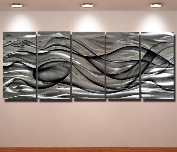 60 Best Modern Abstract Painting Metal Canvas Images On Pinterest Throughout Abstract Aluminium Wall Art (View 16 of 20)