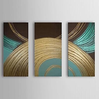 Abstract Circle  Modern Oil Painting Framed Wall Art Ready To Hang Intended For Abstract Circles Wall Art (Photo 2 of 20)