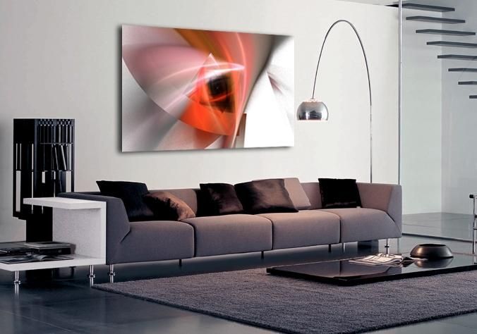 Abstract Modern Design Orange Canvas Art|buy Abstract Modern Intended For Contemporary Abstract Wall Art (View 17 of 20)