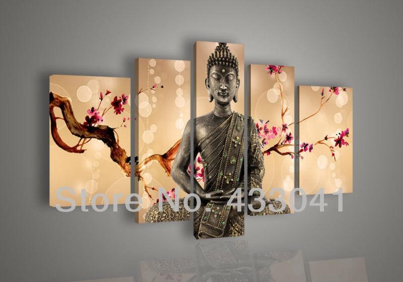 Featured Photo of 20 Inspirations Abstract Buddha Wall Art