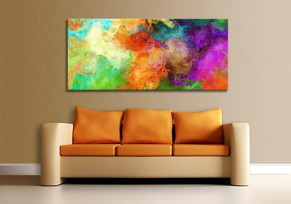 Modern Art Print On Canvas – Mother Earth Intended For Abstract Wall Art Prints (Photo 1 of 20)