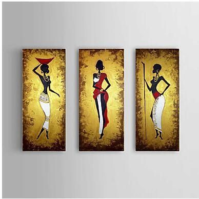 Southeast African Women  Modern Abstract Canvas Oil Painting Wall Pertaining To Abstract African Wall Art (View 14 of 20)