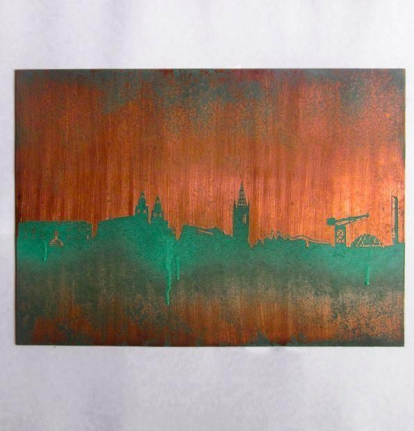 Wall Art Designs: Copper Wall Art Home Decorate Wall Art Abstract Inside Abstract Copper Wall Art (Photo 3 of 20)