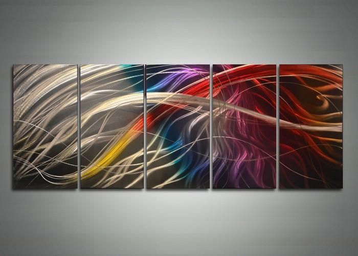 Wall Art Ideas Design : Multi Color Metal Wall Art Abstract Design For Abstract Angkor Swirl Metal Wall Art (Photo 9 of 20)