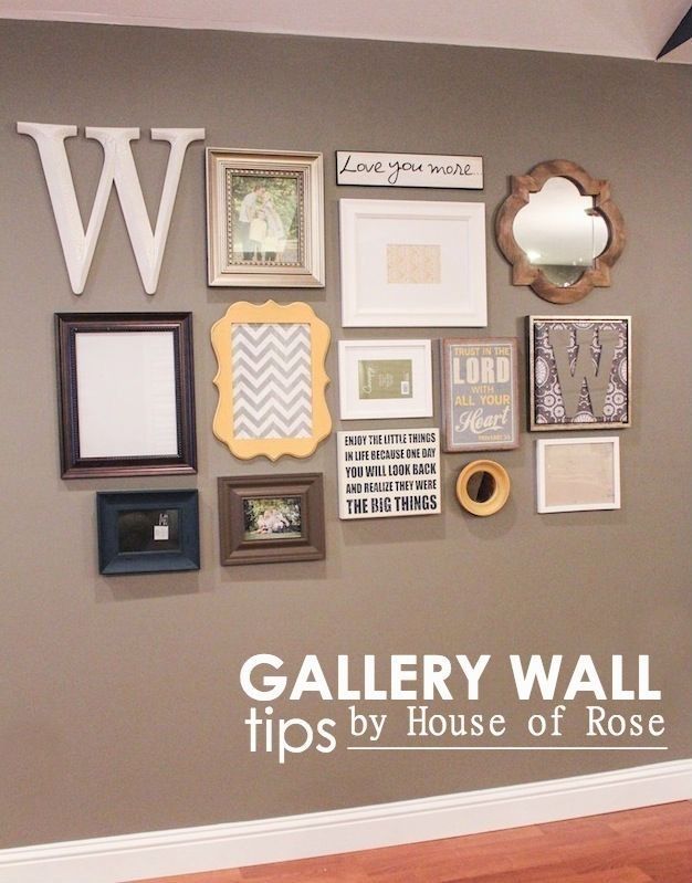 12 Creative Gallery Walls For Inspiration | Gallery Wall, Mirror Regarding Letters Canvas Wall Art (View 13 of 15)