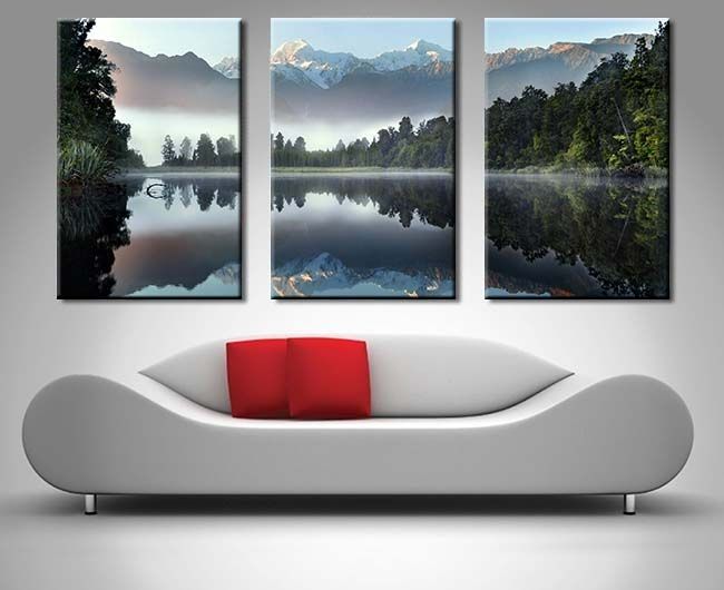 153 Best 3 Panel Wall Art Canvas Images On Pinterest | 3 Piece Art Throughout Mountains Canvas Wall Art (Photo 6 of 15)