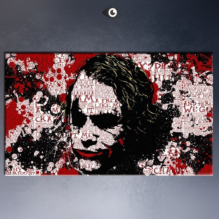 16x28, 20x32 Inches Print The Joker 5 Movie Poster Picture For Joker Canvas Wall Art (View 9 of 15)
