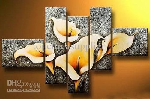 2018 Art Modern Abstract Oil Painting Beautiful Flower Painting Pertaining To Modern Abstract Oil Painting Wall Art (View 9 of 15)