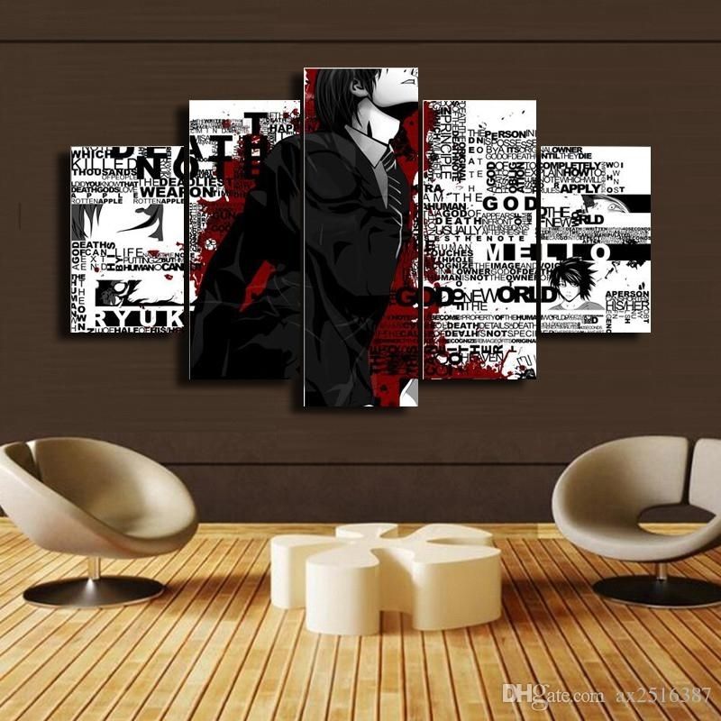 2018 Japanese Anime Canvas Print Painting Modern Canvas Wall Art Pertaining To Anime Canvas Wall Art (View 1 of 15)