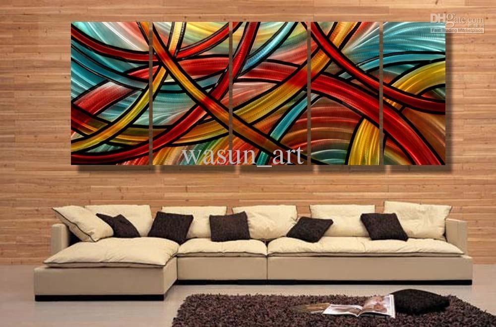 2018 Modern Contemporary Abstract Painting,metal Wall Art For Abstract Art Wall Hangings (Photo 1 of 15)
