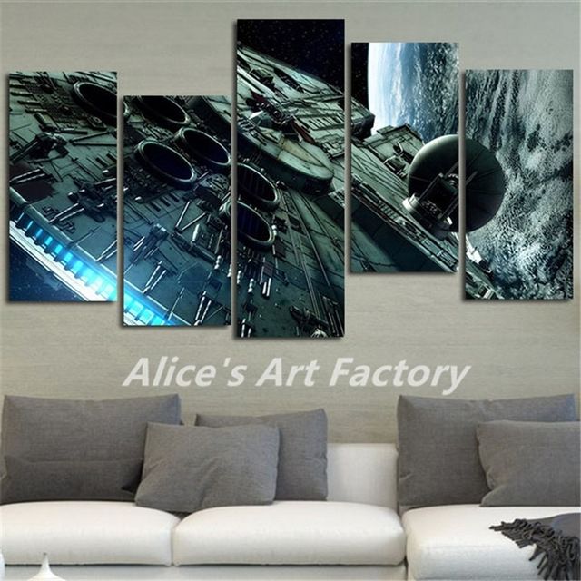 5piece Canvas Print Painting Home Decoration Wall Art Millennium In Movies Canvas Wall Art (Photo 7 of 15)
